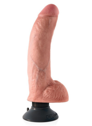 9" Vibrating Cock with Balls